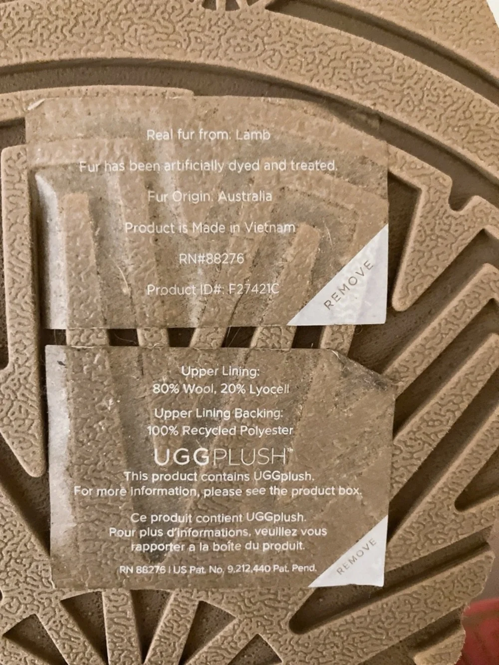 NEW! UGG Disco Striped Platform Slides Slippers Chestnut Pink Rose Size 9/10 - Picture 11 of 14